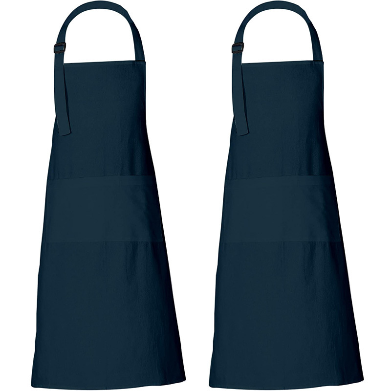 Transfronterizo Amazon alarga delantal logotipo personalizado poliéster cintura camarero ropa de trabajo cocina hogar delantal