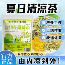 邮政农品金银花薄荷茶茶冷泡果茶夏季适合女生学生泡水喝冲泡饮品