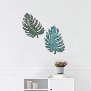 Cross-border Hot Wall Decoration European and American Internet Celebrity Ins Style Metal Crafts Retro Iron Art Turtle Bamboo Gift