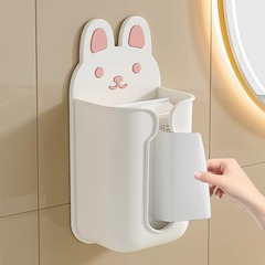 クリエイティブ漫画ティッシュボックス壁掛けパンチフリーティッシュボックスホームリビングルームバスルーム収納ボックス