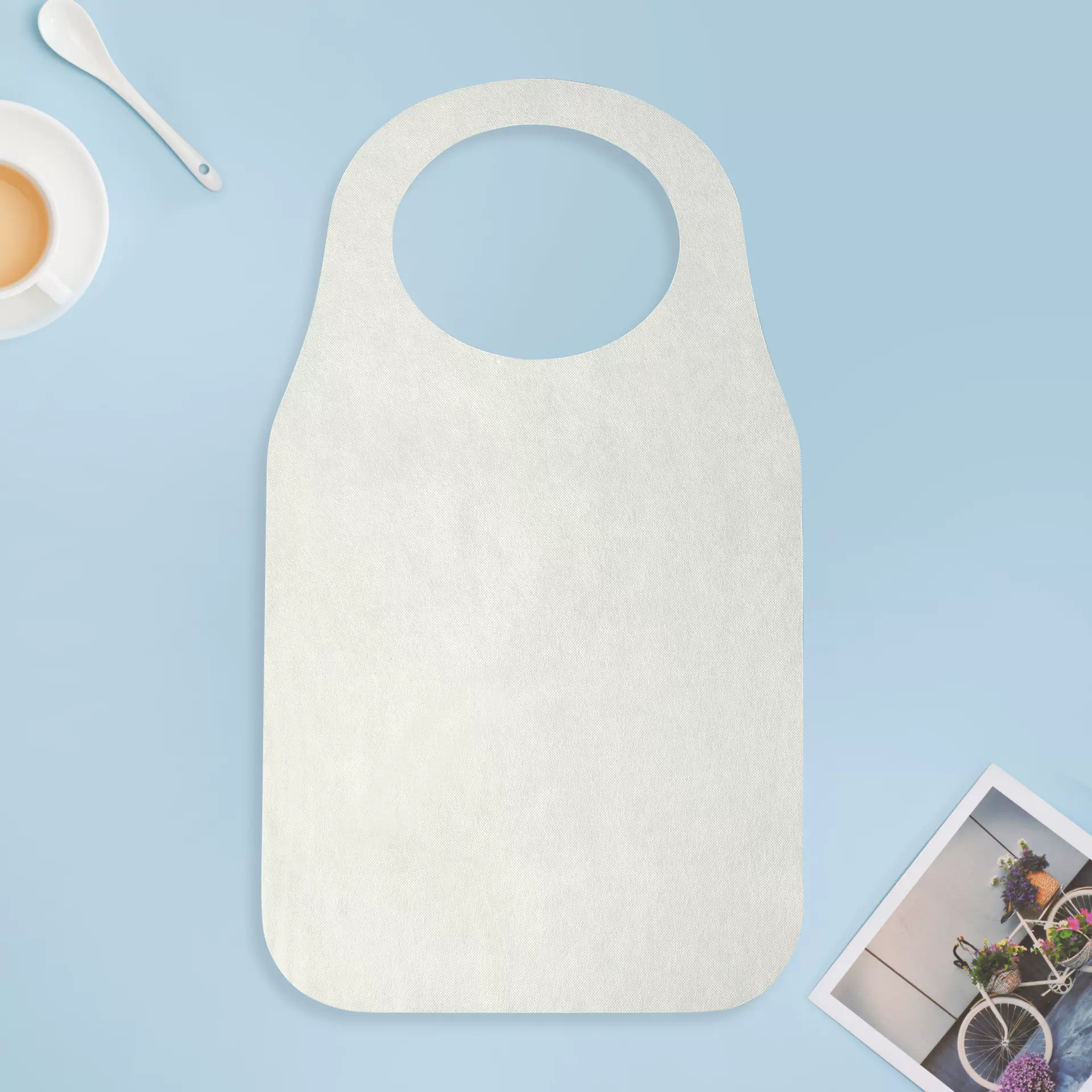 一次性围裙火锅餐饮套头款无纺布防水定作logo红色带袖加厚防水