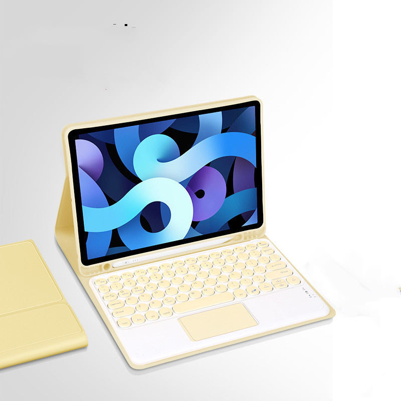 iPad 蓝牙 键盘 带笔槽 平板 皮套 全包 防摔 无线