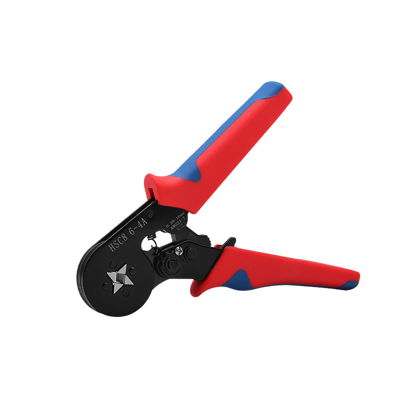 HSC8 6-4A Alicates para engarzar Juego de terminales Juego de cajas Herramientas Alicates para prensado en frío manuales Alicates para prensado de trinquete europeo que ahorran mano de obra