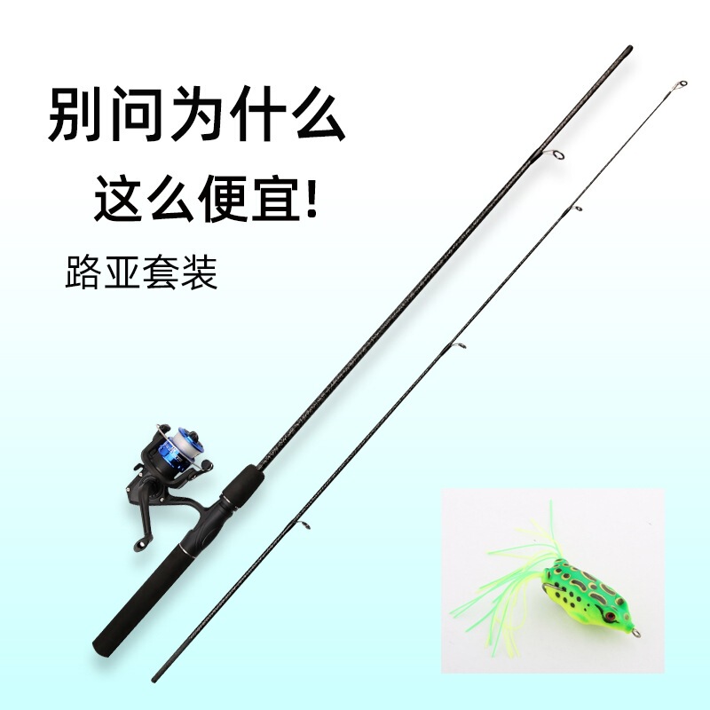 路亚路亚竿新款2025全套超硬便宜鱼竿直柄ML调路亚套装亮片两个|undefined
