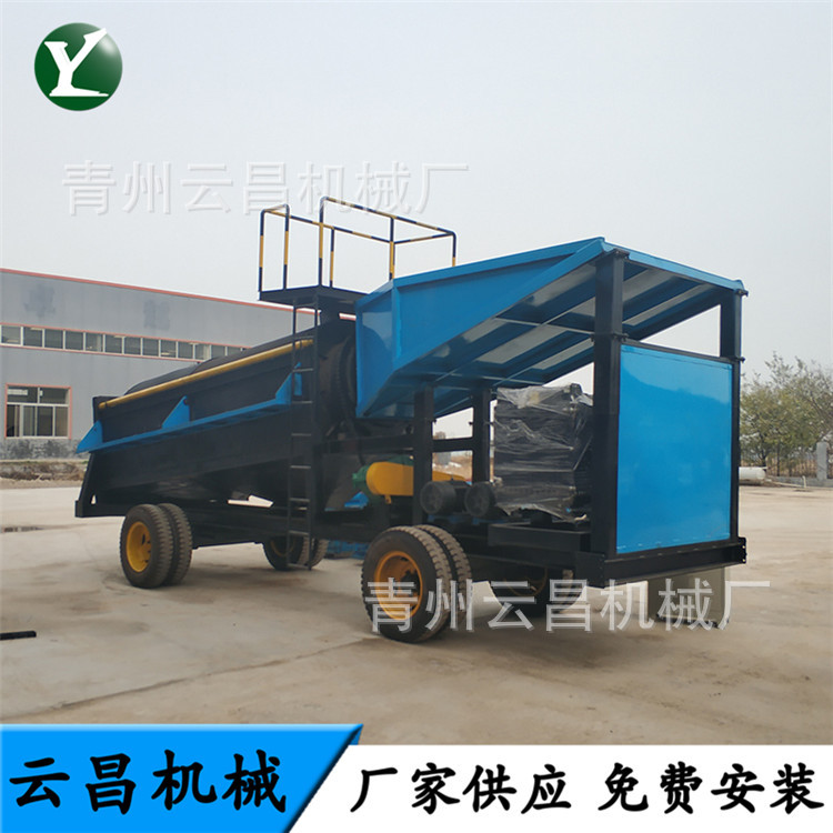 厂家供应旱地淘金选矿机械 砂金提取淘金设备 尾矿处理滚筒筛分