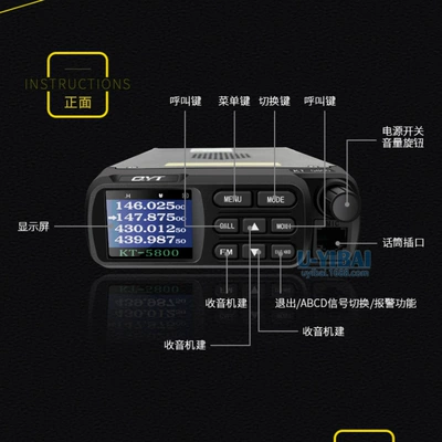 Frequency UV Dual Segment Four Display – Vehicle-mounted interphone