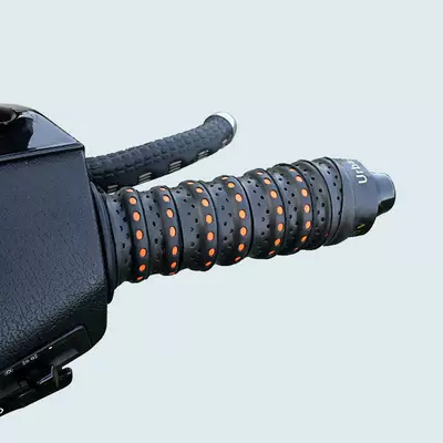 No. 9 electric scooter modification — Motorcycle Handle Cover - motorcycle-handlebar-grip-black-and-orange-1-piece-packaged-in-a-bag