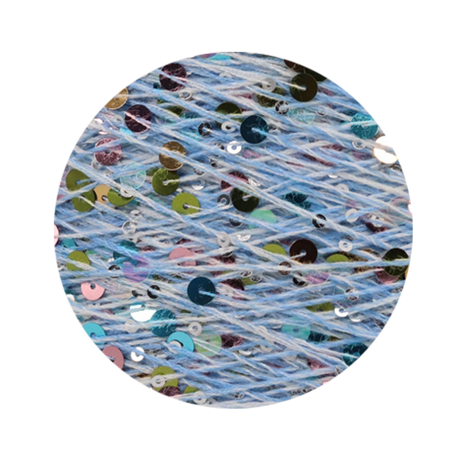 50g algodón lentejuelas hilo 3mm + 6mm peinado tamaño de lujo lentejuelas mano hilo tejer precio al por mayor