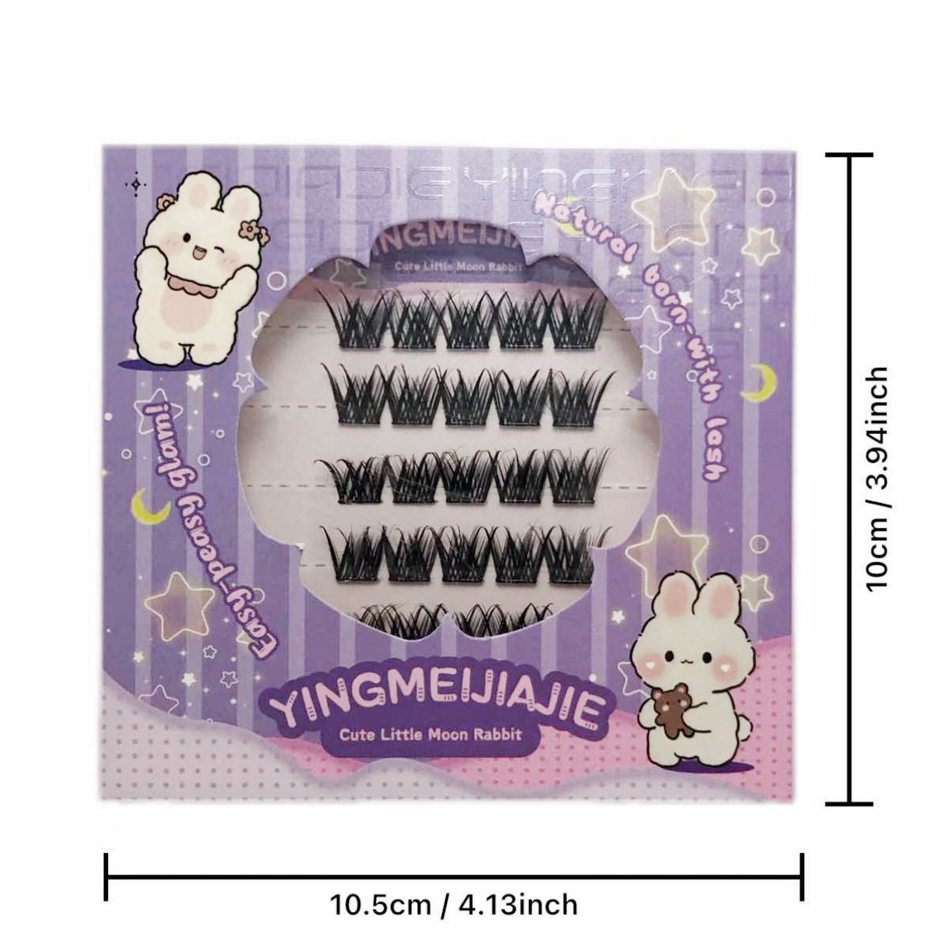 Transfronterizos falsas pestañas caja de regalo empaque pequeño seis filas YF24 apariencia natural deformación gruesa nueva pestañas falsas sin pegamento