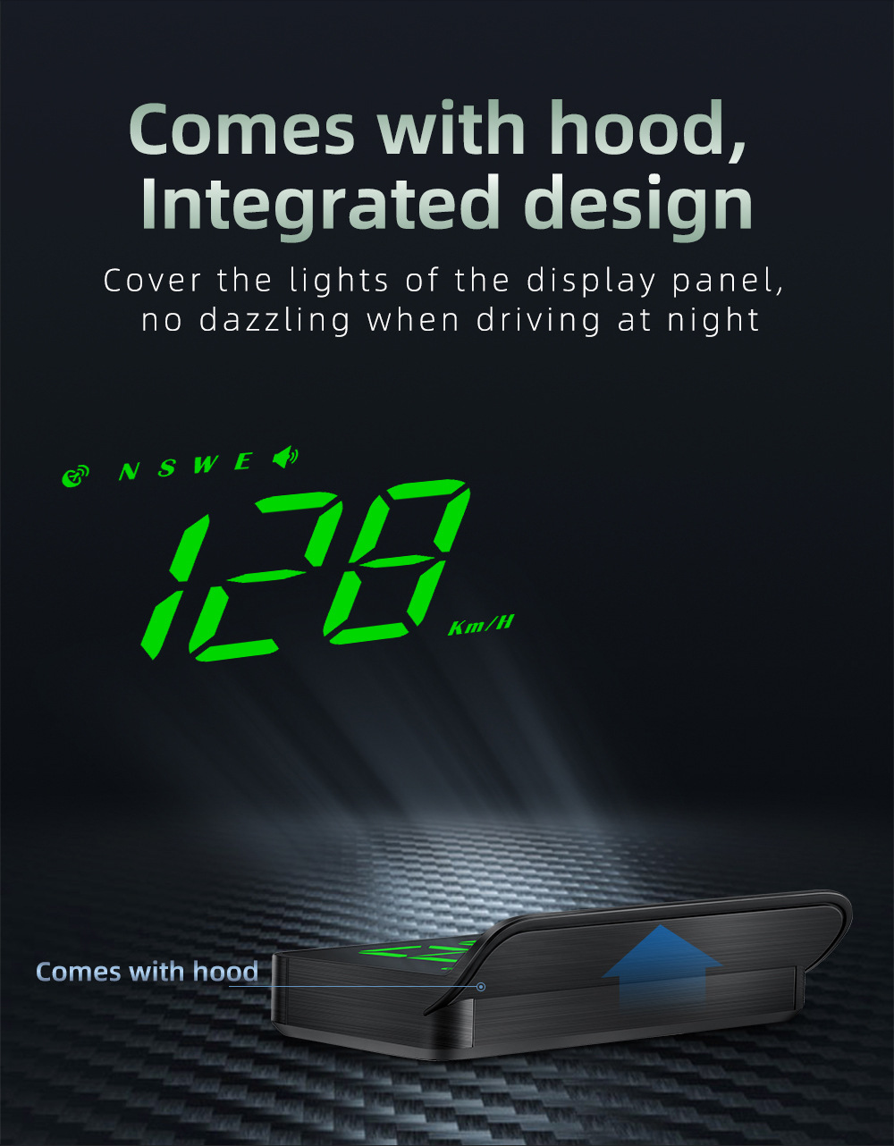 Cross-Border Hud Head-Up Display M1 Car Gps Speed Multi-Function Instrument Projector High-Definition Universal for Cars