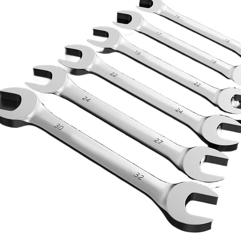 Herramientas de llave de tornillo de tuerca de doble cabeza, conjunto de herramientas de llave de tornillo de tuerca de doble cabeza, 8 - 10 #12 boca muerta, 14 - 17 horquilla, 19