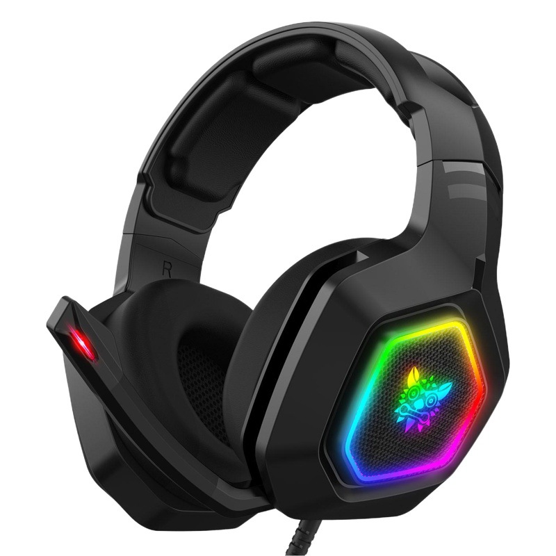 Cross-border ONIKUMA K10 e-sports headphones eat chicken game RGB lights wired computer headset PS4