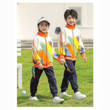 小学生运动会服装开幕式秋季幼儿园园服彩虹班服儿童啦啦队演出服