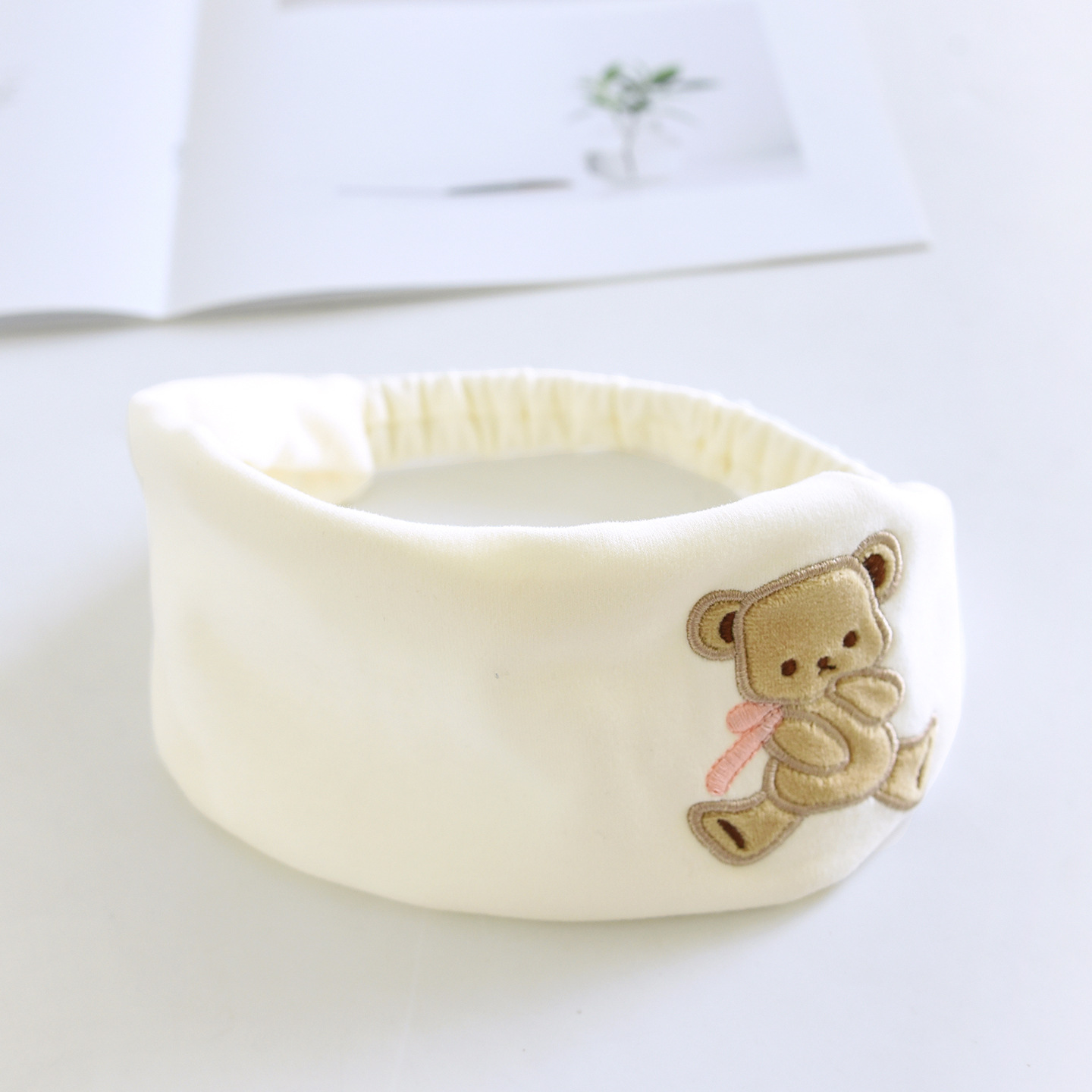 [pure cotton headband] off-white bear / One size fits all