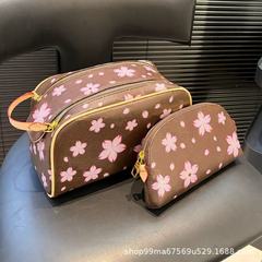 共同ブランド限定版桜収納トイレタリーバッグ軽量トラベルバッグ化粧品バッグレディースハンドバッグ