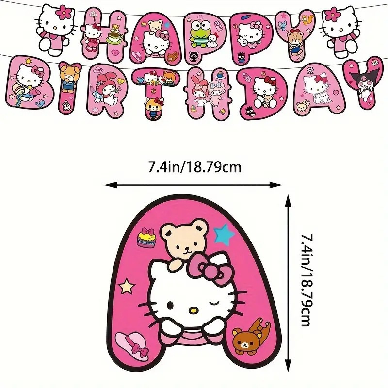 スポット漫画ハッピーバースデーレターフラッグバナーフラッグ子供の誕生日パーティーテーマ装飾用品メーカー承認|undefined