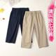 Dark Blue Children's Shorts Summer Thin Boys and Girls Casual 7 Pants Primary School Khaki School Shorts