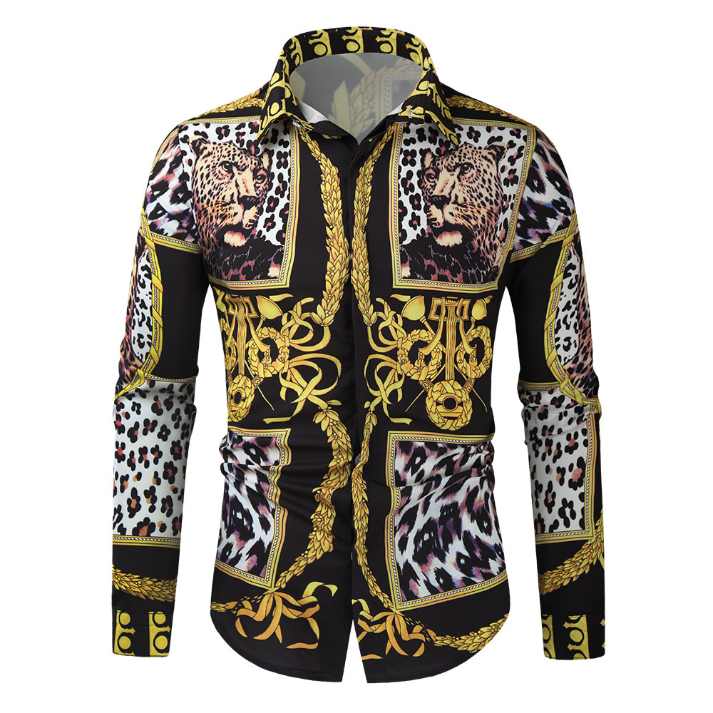 Buy quality Prints Charming Men's Luxury LongSleeved Shirt from