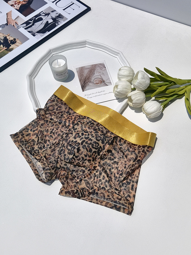 25413-남성 다크 레오파드 프린트