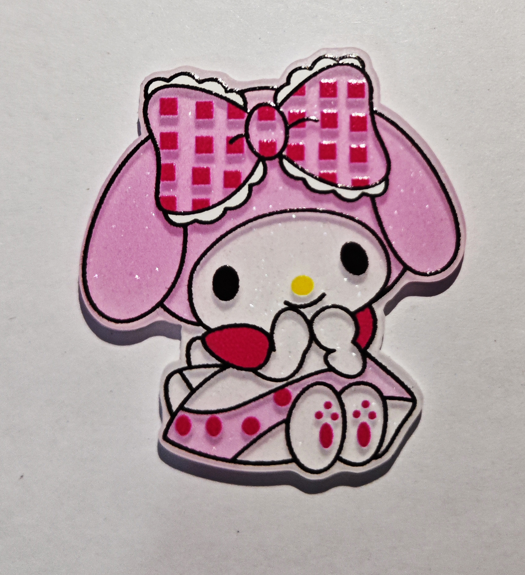 Sanrio acrílico clip de cabello para niños accesorios para el cabello broche de ropa llaveros accesorios DIY joyas