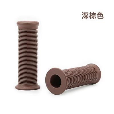 Motorcycle Handle Cover – scooter Universal handle gloves - round-pattern-handle-glue-dark-brown