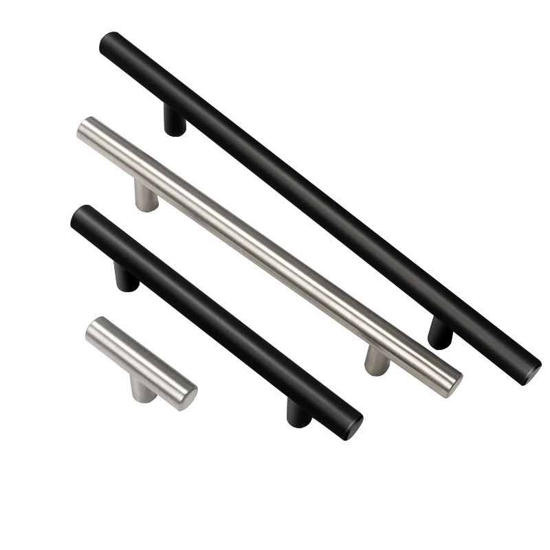 GuDi Cross-border Nordic minimalist stainless steel cabinet door pull handles, circular T-shaped