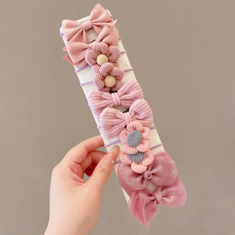 Caricatura encantadora anillo de pelo pulgar no daña el cabello de los niños correa de correa pequeña cuerda de cabello para niñas cuerda de cabello