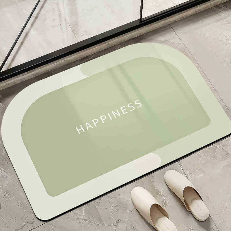 Moderno simple alfombra de barro de diatomeas color sólido absorción de agua alfombra de suelo de secado rápido inodoro antideslizante fácil de cuidar alfombra de pies