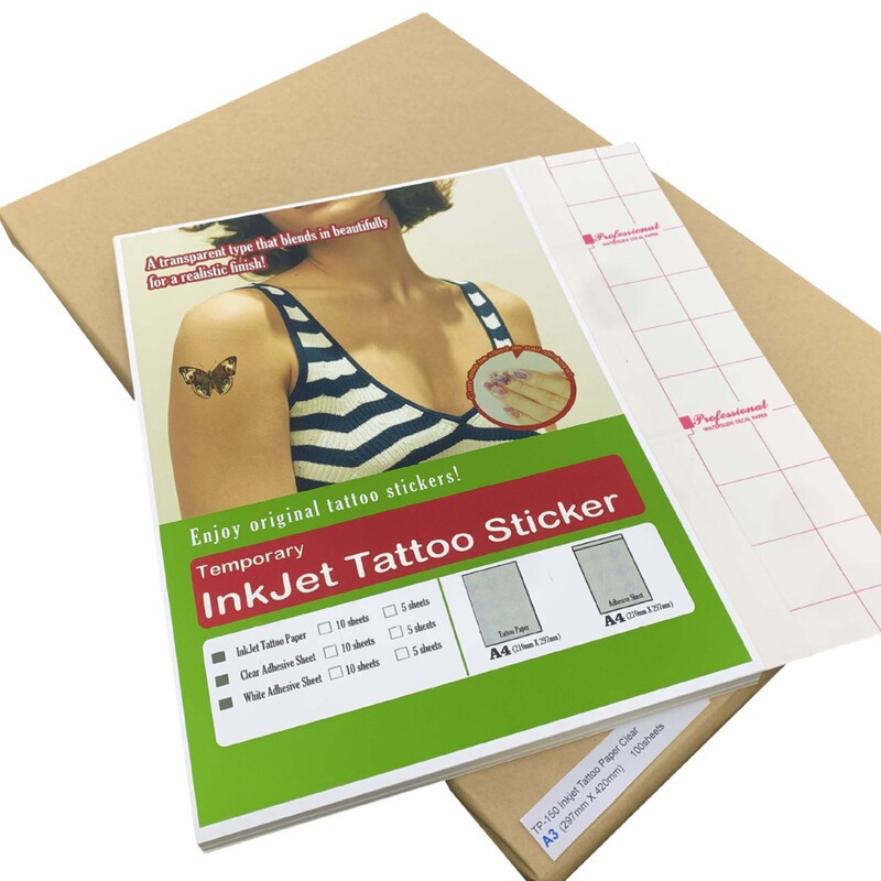 Thin Tattoo Paper, Tattoo Stickers, Inkjet Transfer Tattoo Stickers, Matte DIY Stickers, Skin-Friendly, Soft Type Thin Tattoo Paper, Tattoo Stickers, Inkjet Transfer Tattoo Stickers, Matte DIY Stickers, Skin-Friendly, Soft Type