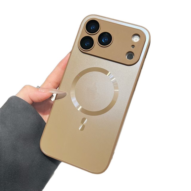 磁吸适用苹果17ProMax手机壳肤感磨砂iPhone16带镜头膜简约保护套|undefined