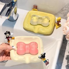 チーズ石鹸ケース家庭用高級トイレ水切り石鹸ケース穴なしトイレ棚セラミック石鹸ケース