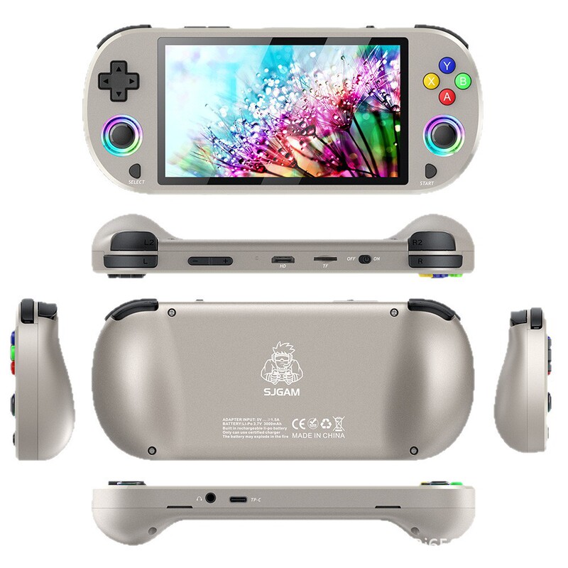 携帯電話M22PROハンドヘルドゲーム機クラシックレトロ4kワイヤレスハンドルhd 5インチPSP虹光効果携帯電話|undefined