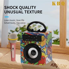 KBQ-02M新款無線藍牙木質禮品音箱插卡音響迷你戶外廣場木箱收音