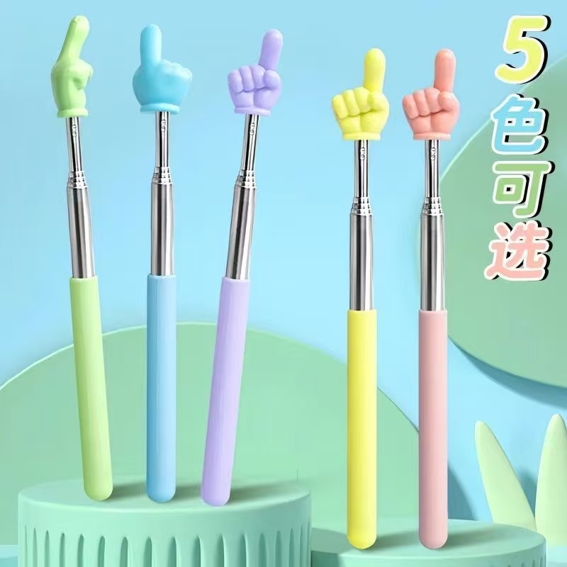 Teacher's Retractable Pointing Stick, Small Finger Pointer for Home Use, Children's Reading Plastic Pointer Pen, Teaching Finger Prop, Pointer Stick Teacher's Retractable Pointing Stick, Small Finger Pointer for Home Use, Children's Reading Plastic Pointer Pen, Teaching Finger Prop, Pointer Stick