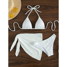 T 66947 Solid three-piece bikini set ��ɫ�Ը������ױȻ���