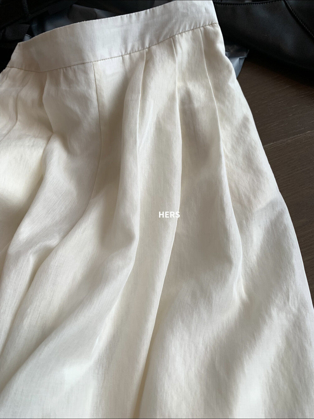 Quần culottes nữ ống rộng cạp cao thun lưng dáng suông phong cách Nhật — Thẻ hồng, màu trắng chi tiết 20