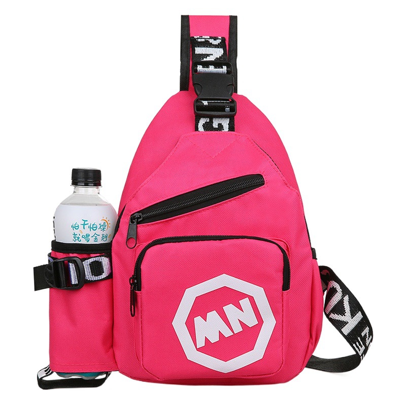 New boys and girls fashionable children's chest bag western style baby shoulder messenger bag children's travel light water bottle bag wholesale