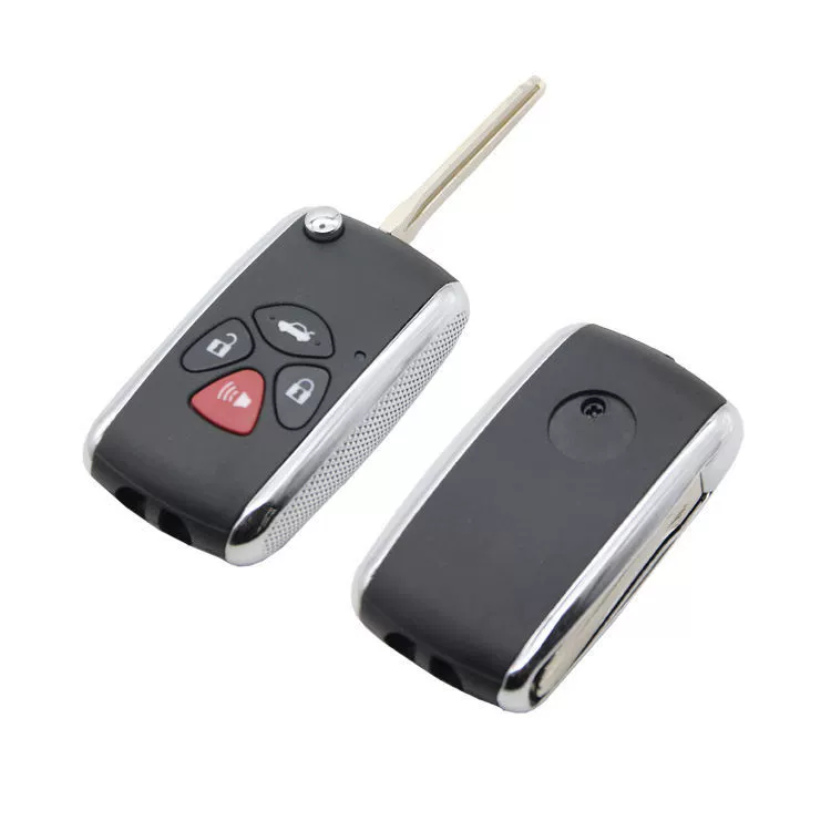Подходит для правил США, четырехкнопочный складной ключ Toyota, замена корпуса ключа дистанционного управления Camry