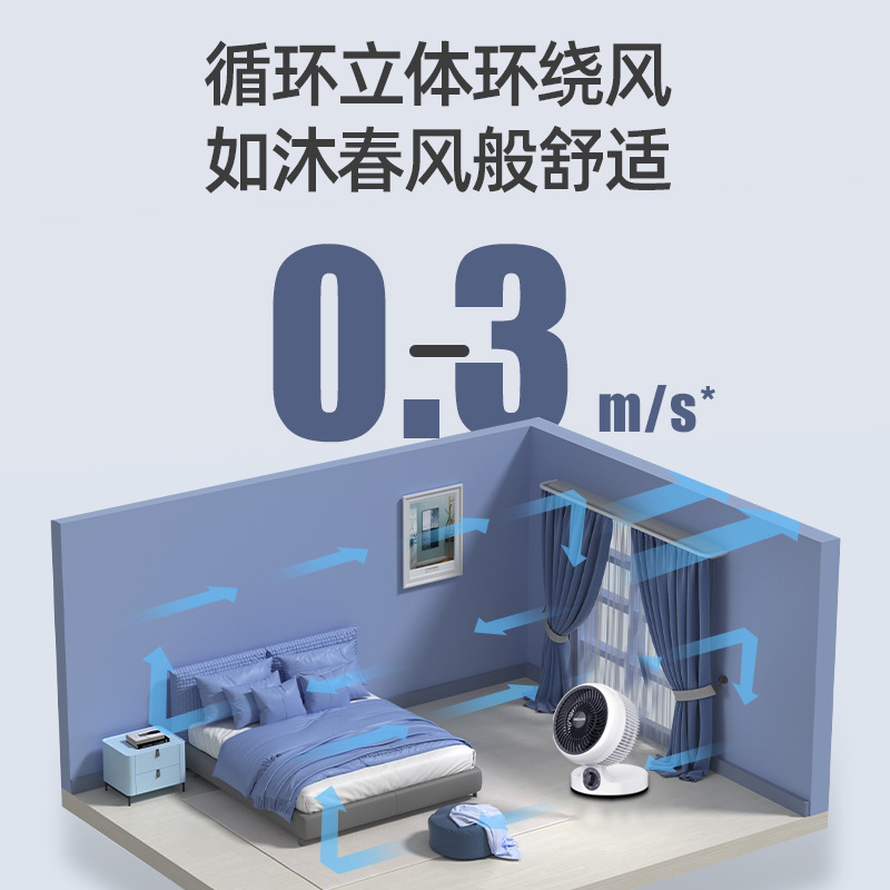 Air circulation folding portable fan for home office desk dormitory desktop silent turbo electric fan factory wholesale