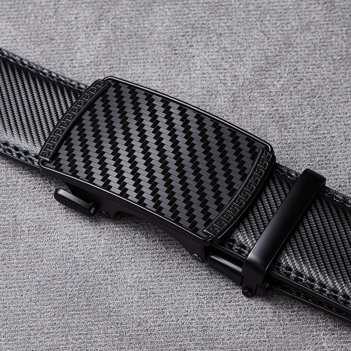 Amazon Cross-border Men's Leather Belt Genuine Leather Automatic Buckle Youth Business Factory Wholesale Belt