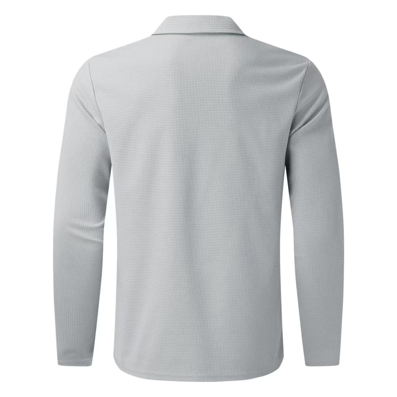 Men's Half-zip Activewear Set Long Sleeve Top And Pants For Gym_voghion.com