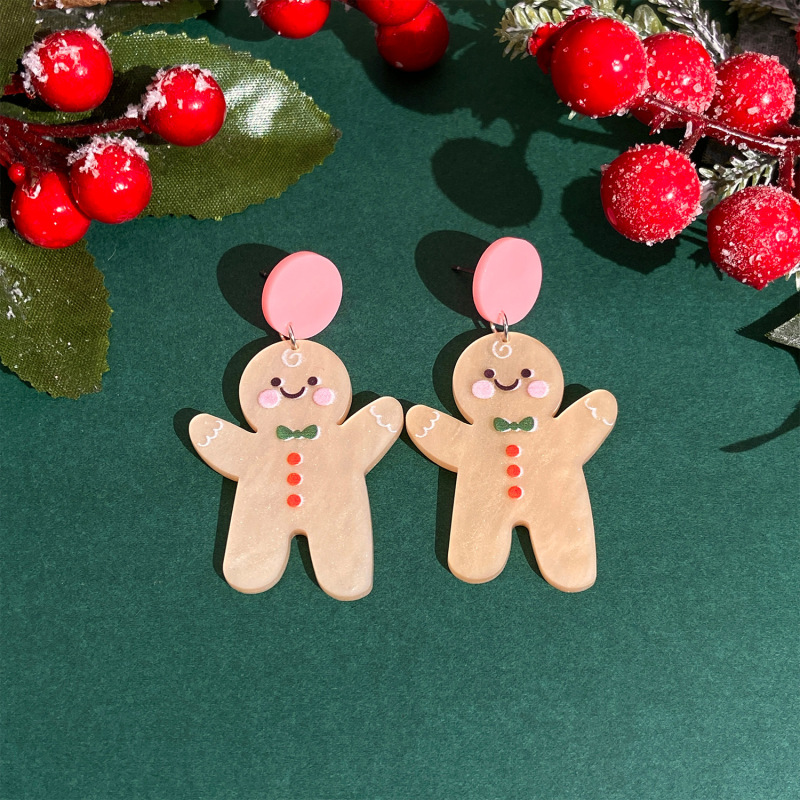 メーカー直販越境クリスマス祭り耳飾りファッション創意クリスマス帽子ヒツジピアスイヤリング卸売り|undefined
