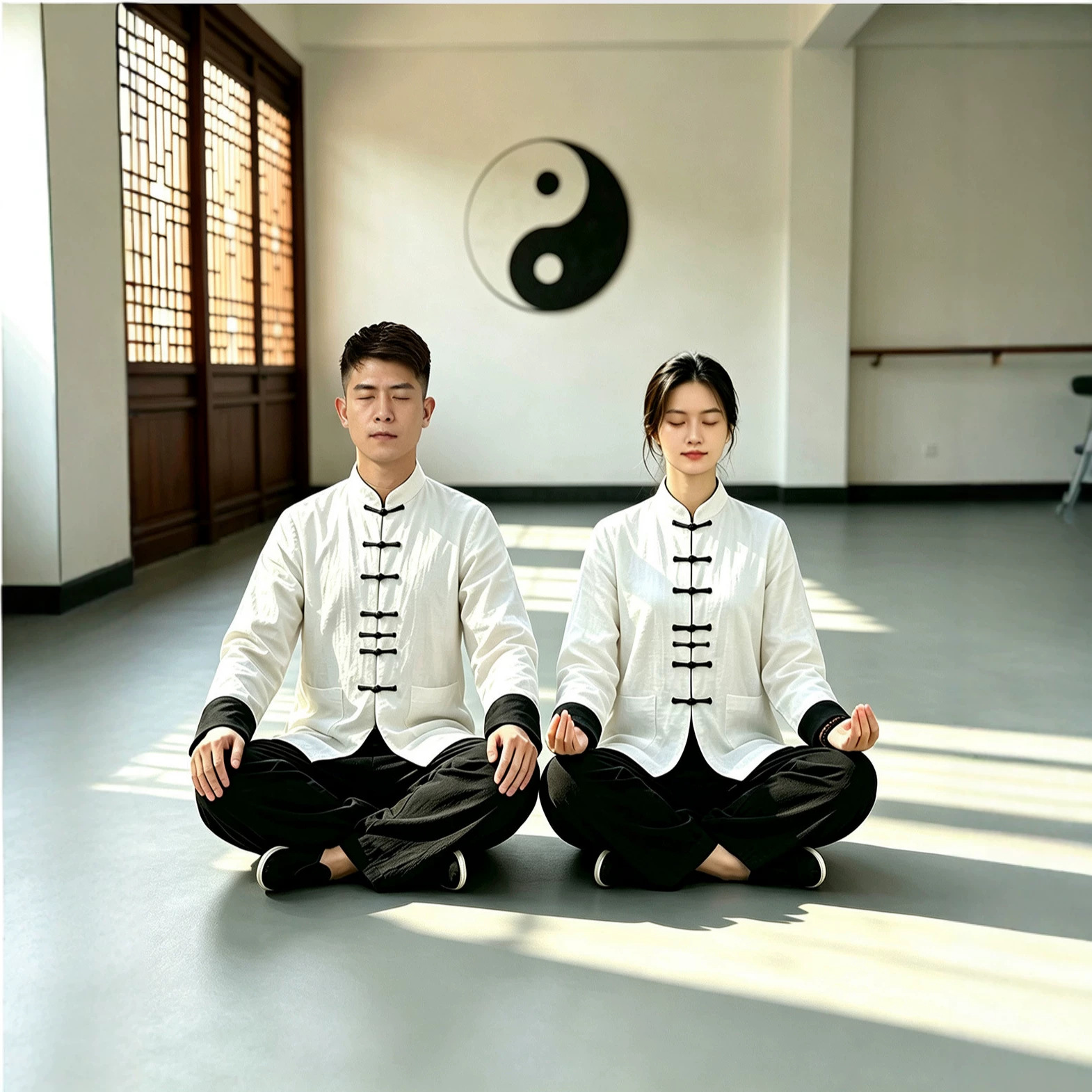 Linen Tai Chi practice clothes, cotton-linen Ba Duan Jin practice clothes, Tai Chi Qigong clothes, Chinese-style national style, new autumn and winter model