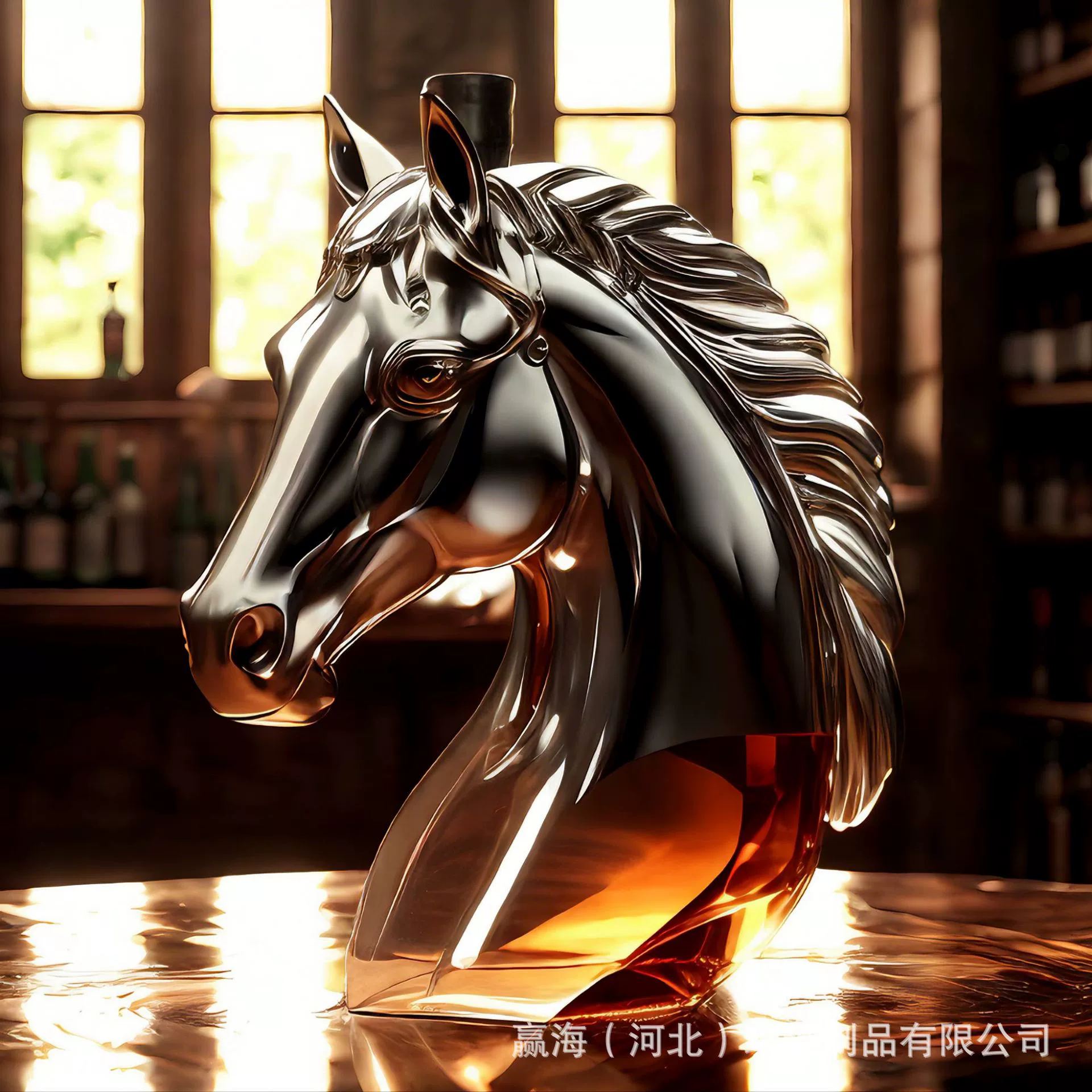 Новая голова лошади виски винная бутылка с высоким содержанием боросиликатного стекла винная бутылка креативная бутылка зодиака