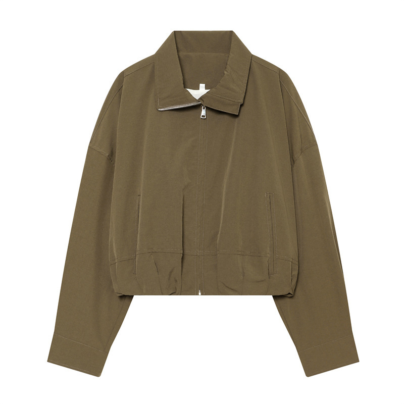 Foreign Trade Cross-Border 2026 New Summer European and American Style Bubble Hem Cotton Jacket Top 1341989 Foreign Trade Cross-Border 2026 New Summer European and American Style Bubble Hem Cotton Jacket Top 1341989