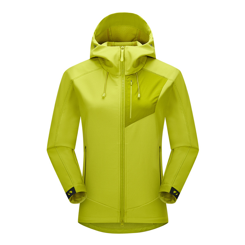 Wholesale new men's jacket, popular Bird House two-way soft shell jacket, unisex hooded composite fleece-lined model