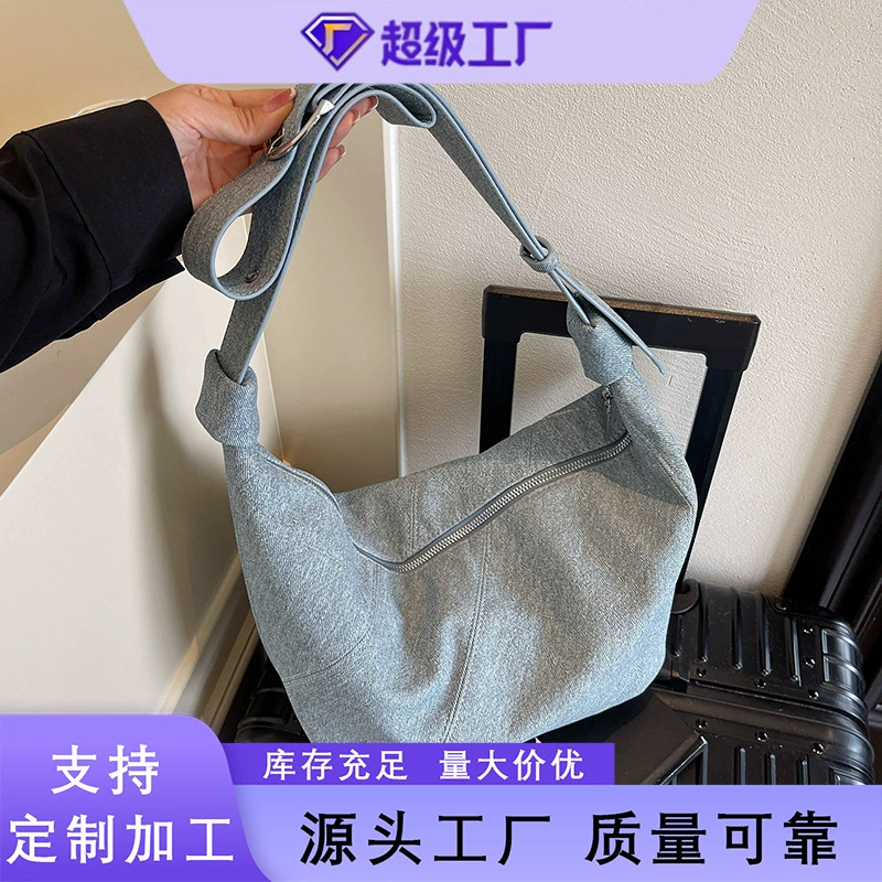 Нишевая дизайнерская сумка для круассанов большой вместимости, лето 2025, новый стиль, женская сумка для поездок на работу, сумка через плечо на одно плечо для женщин