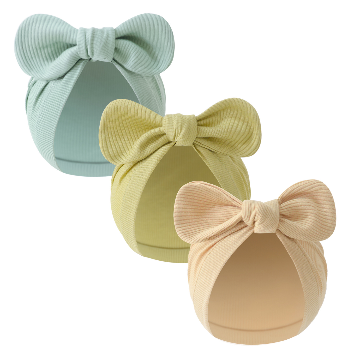 카키 + 말차 + 회녹색 (골지 원형 프린트)