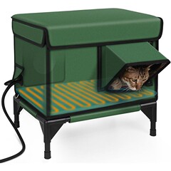 アマゾン热い贩売屋外保温猫の巣防风防御折り畳み式加热ドッグハウス猫の产室猫ケージ