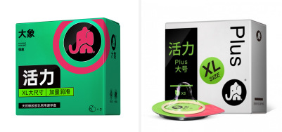 코끼리 활력 - 대형 [3개 팩] [새 상사가 무작위로 배포]